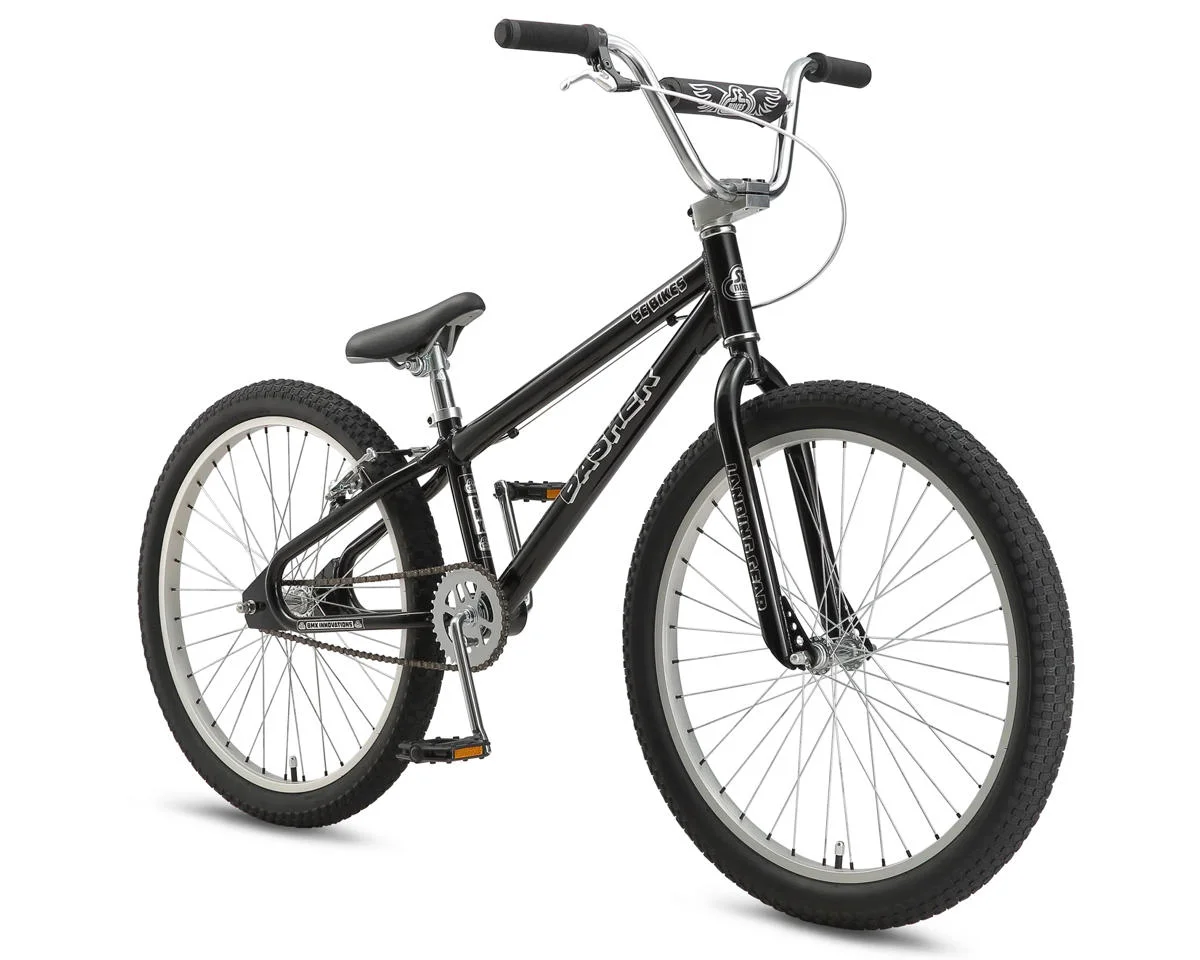SE Bikes Basher 24" BMX Bike (20.4" Toptube) (Black Lightning) - view 2